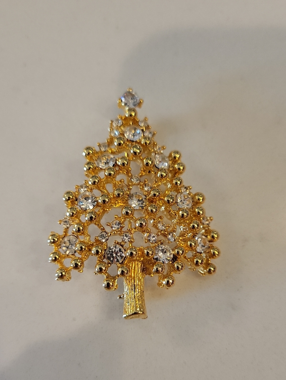 Eisenberg Gold Christmas Tree Brooch